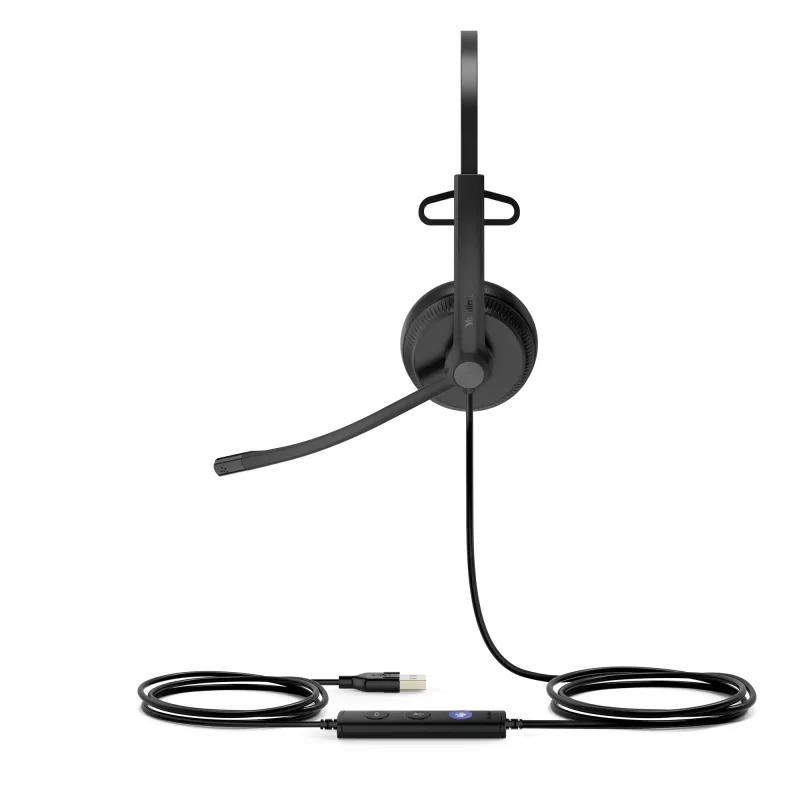 Yealink UH34 Mono Teams Headset, com fios, escritório/call center, 20 - 20000 Hz, 88 g, headset, preto