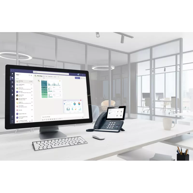 Yealink MP58 Microsoft Teams Edition, telefone IP, cinzento, auscultador com fios, secretária, Android, Microsoft Teams