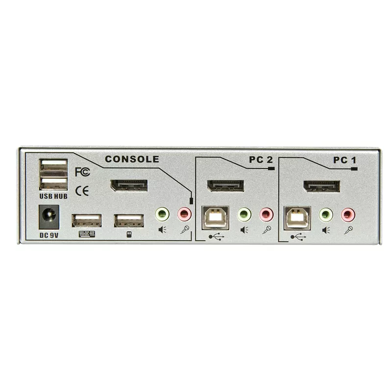 Comutador KVM Lindy 2 portas Pro USB 2.0, DisplayPort 1.2 with TTU
