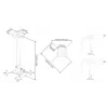 Suporte de teto universal para projetor Multibrackets M 600-1000 com ajuste fino