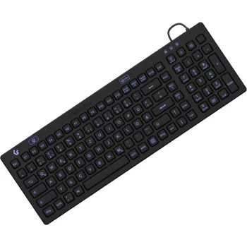 Teclado KeySonic KSK-6031INEL-B (DE), industrial, USB, QWERTZ, alemão, preto