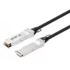 Cabo Twinax de cobre Direct Attach passivo QSFP+ 40G de 2m Intellinet 30AWG compatível com MSA QSFP-H40G-CU2M