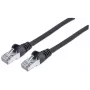 Cabo de rede patch Intellinet, Cat6A, 7,5 m, preto, cobre, S/FTP, LSOH / LSZH, PVC, RJ45, contactos banhados a ouro, proteção anti-dobra, com alívio de tensão, garantia vitalícia