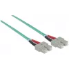 Cabo de fibra ótica patch Intellinet, OM3, SC/SC, 1 m, água, duplex, multimodo, 50/125 µm, LSZH, fibra, garantia vitalícia
