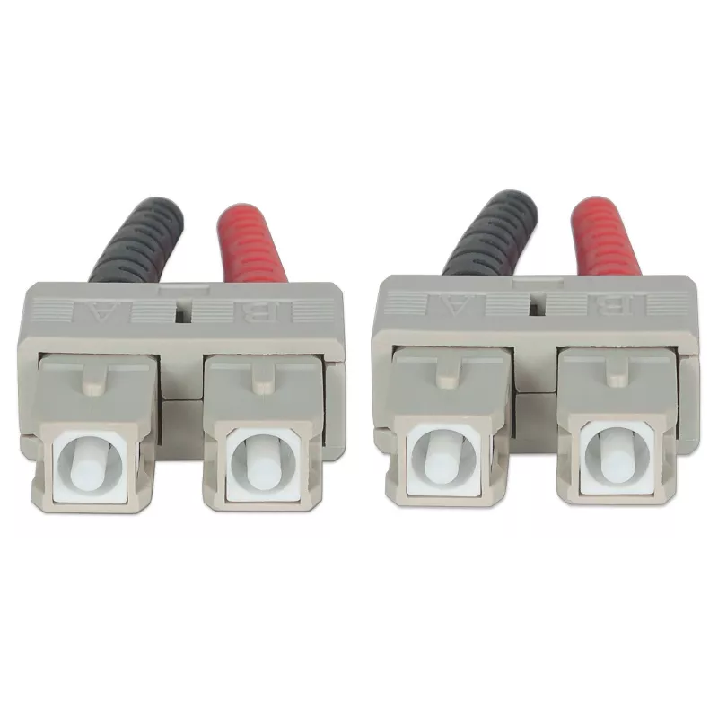 Cabo de fibra ótica patch Intellinet, OM3, SC/SC, 1 m, água, duplex, multimodo, 50/125 µm, LSZH, fibra, garantia vitalícia