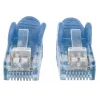 Cabo de rede patch Intellinet, Cat6A, 7,5 m, azul, cobre, S/FTP, LSOH/LSZH, PVC, RJ45, contactos banhados a ouro, proteção anti-dobra, com bota, garantia vitalícia