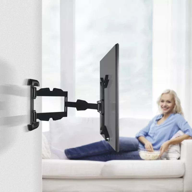 Suporte de parede para TV Hama, orientável, extensível, braço longo, 165 cm (65), até 25 kg
