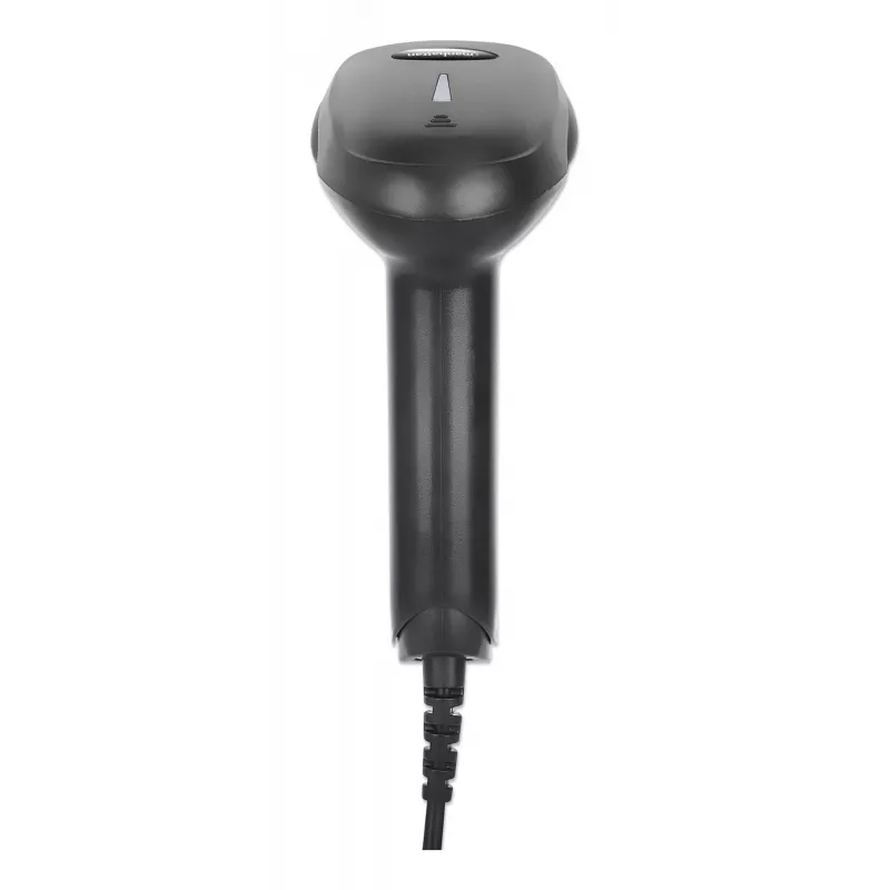Manhattan Leitor de códigos de barras 2D LED portátil 153997, USB-A, alcance de leitura 320 mm, cabo de 1,4 m, preto