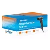 Manhattan Leitor de códigos de barras 2D LED portátil 153997, USB-A, alcance de leitura 320 mm, cabo de 1,4 m, preto