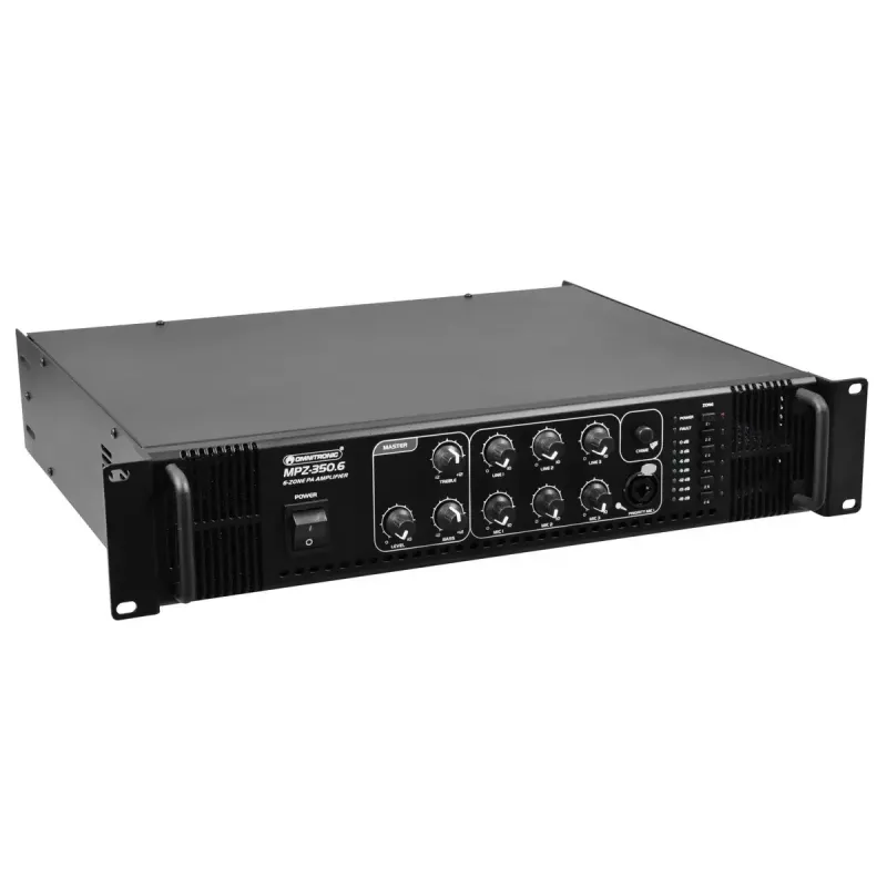 Amplificador de áudio Omnitronic 80709741 Performance/palco preto