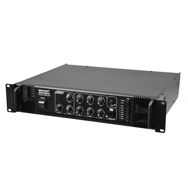 Amplificador de áudio Omnitronic 80709741 Performance/palco preto