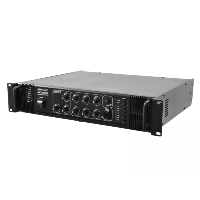 Amplificador de áudio Omnitronic 80709731 Performance/palco preto