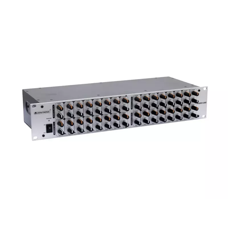 Misturadora Omnitronic MZD-88 8 canais 20 - 20000 Hz prateado