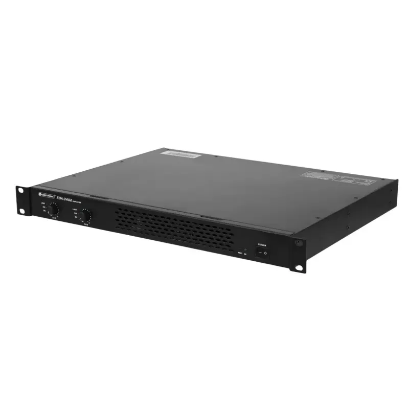 Amplificador de áudio Omnitronic 10451636 palco/atuação preto