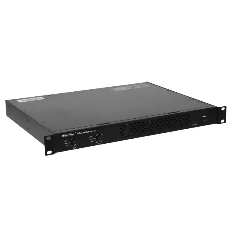 Amplificador de áudio Omnitronic 10451636 palco/atuação preto