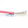 Cabo de patch ACT CAT5E F/UTP LSZH flexível vermelho 500 m comprimento do cabo 500 m