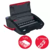 Máquina de encadernar elétrica GBC WireBind® WB15E, encadernadora de arame, elétrica, 125 folhas, preto, vermelho