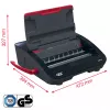 Máquina de encadernar elétrica GBC WireBind® WB15E, encadernadora de arame, elétrica, 125 folhas, preto, vermelho