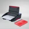 Máquina de encadernar elétrica GBC WireBind® WB15E, encadernadora de arame, elétrica, 125 folhas, preto, vermelho