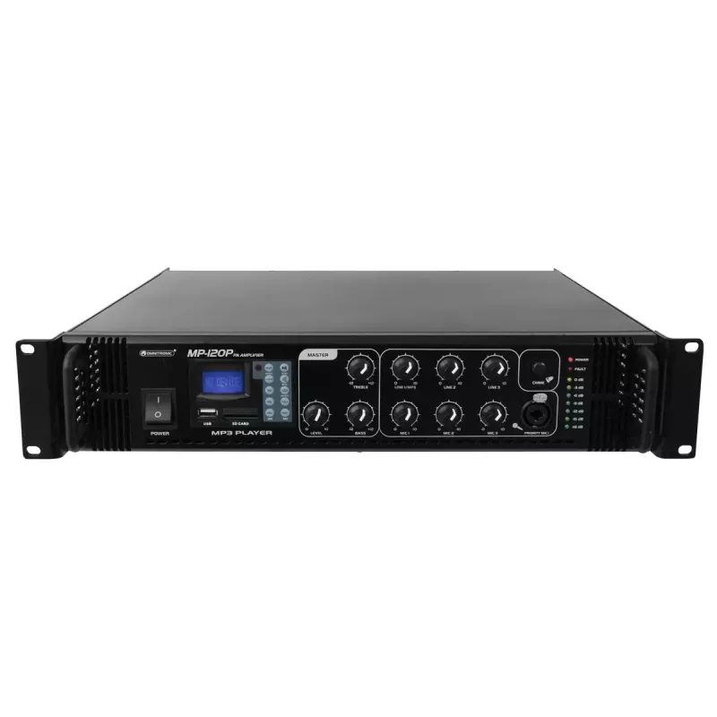 Amplificador de áudio Omnitronic 80709621 Performance/palco preto