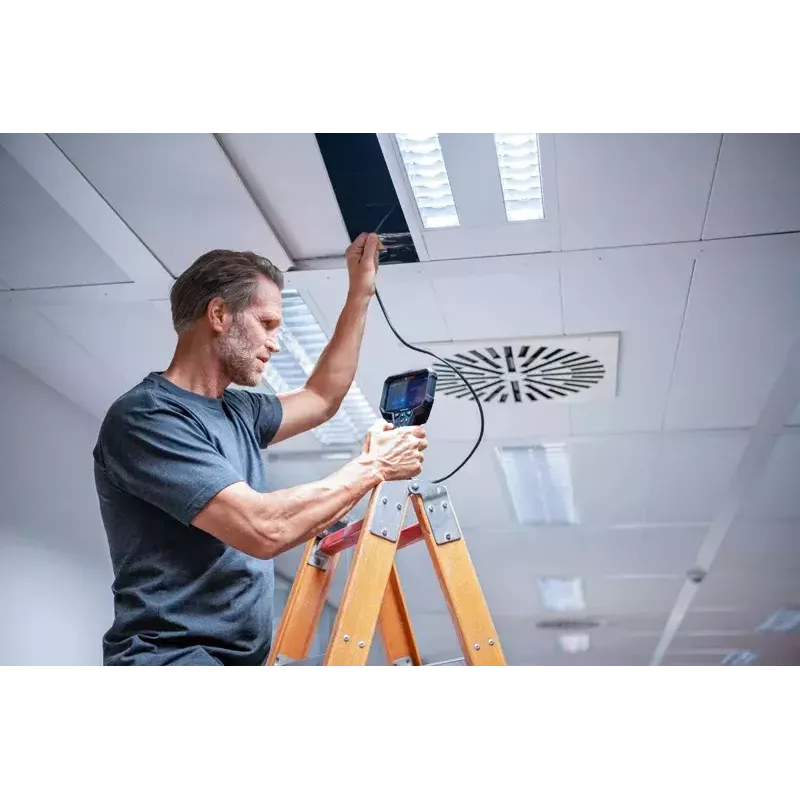 Bosch GIC 12V-5-27 C PROFESSIONAL câmara de inspeção industrial 8,3 mm sonda flexível e de forma estável IP67, IP54