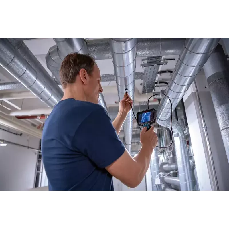 Bosch GIC 12V-5-27 C PROFESSIONAL câmara de inspeção industrial 8,3 mm sonda flexível e de forma estável IP67, IP54
