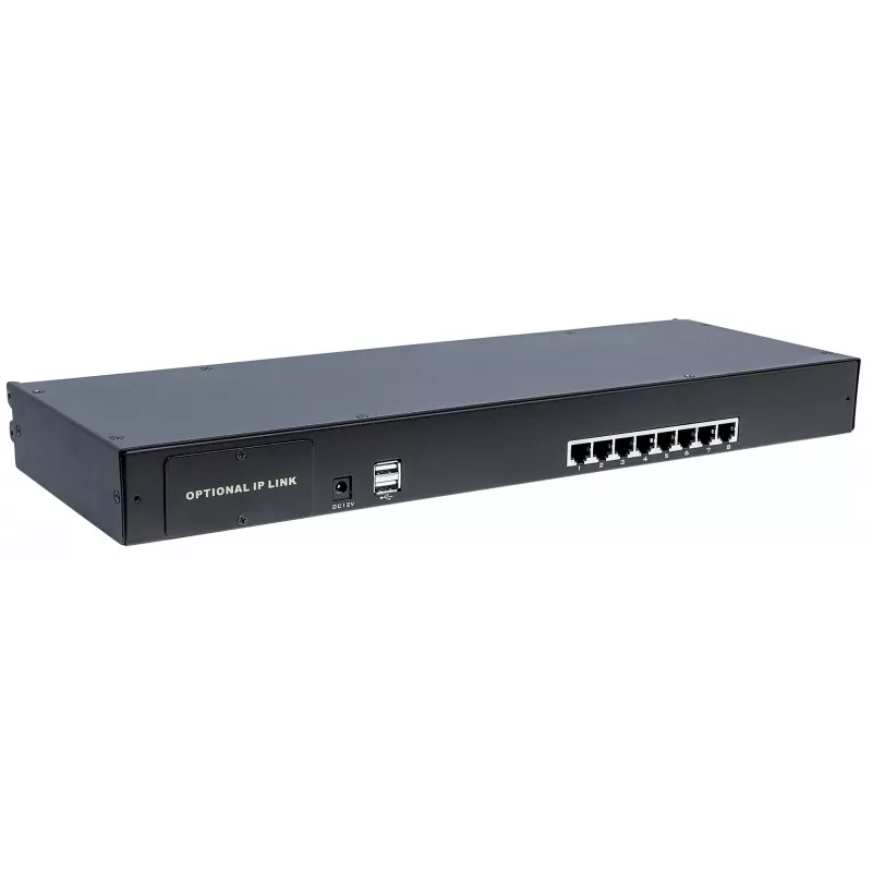 Intellinet switch KVM VGA CAT5 modular de 8 portas, para utilização com os números de produto 507622, 507738, 507981, 507998, 508025, 508032, 508049 e 508056