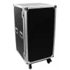 Flightcase Roadinger 30126432 contraplacado preto prateado 64,5 kg