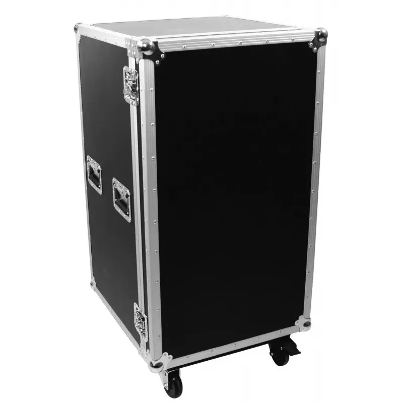 Flightcase Roadinger 30126432 contraplacado preto prateado 64,5 kg