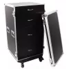 Flightcase Roadinger 30126432 contraplacado preto prateado 64,5 kg