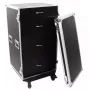 Flightcase Roadinger 30126432 contraplacado preto prateado 64,5 kg