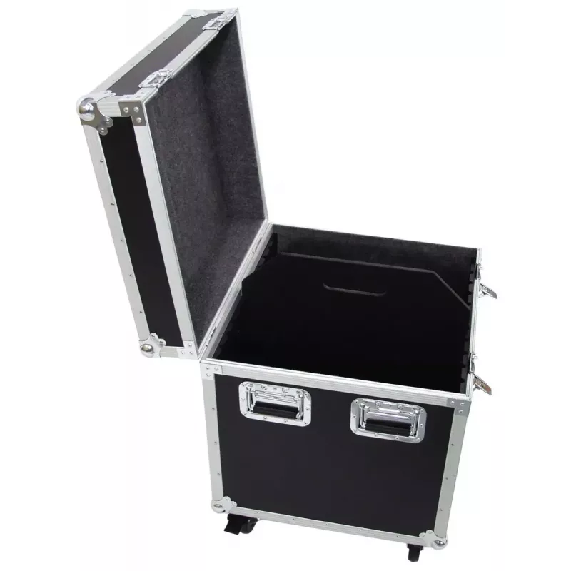 Flightcase Roadinger 30126415 contraplacado preto prateado 31,9 kg
