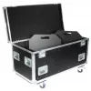 Flightcase Roadinger 30126410 contraplacado preto prateado 46,5 kg