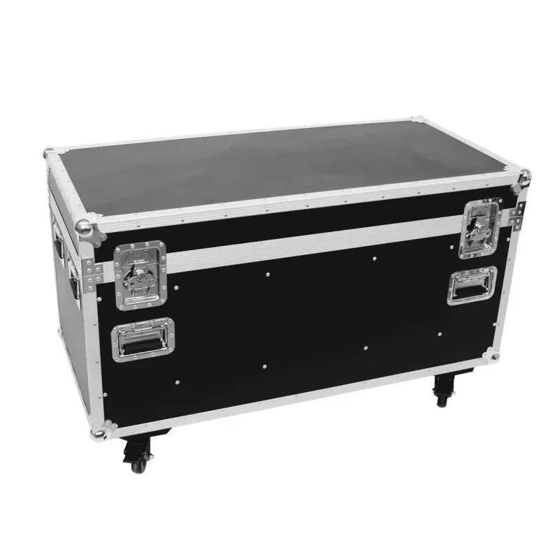 Flightcase Roadinger 30126410 contraplacado preto prateado 46,5 kg