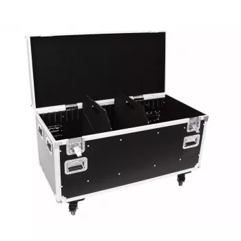 Flightcase Roadinger 30126410 contraplacado preto prateado 46,5 kg