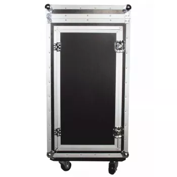 Flightcase Roadinger 30110000 contraplacado preto prateado