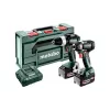 Parafusadeira Metabo SET 2.9.3 18V 2100 RPM preto, verde, vermelho