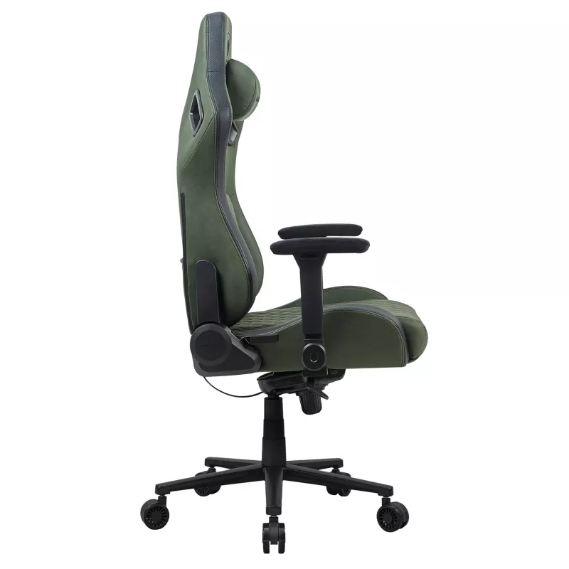 Cadeira gaming universal Cougar DEFENSOR S ARMY verde F — assento acolchoado, 150 kg máx., L 760 × P 690 mm, A 129,5–137 cm