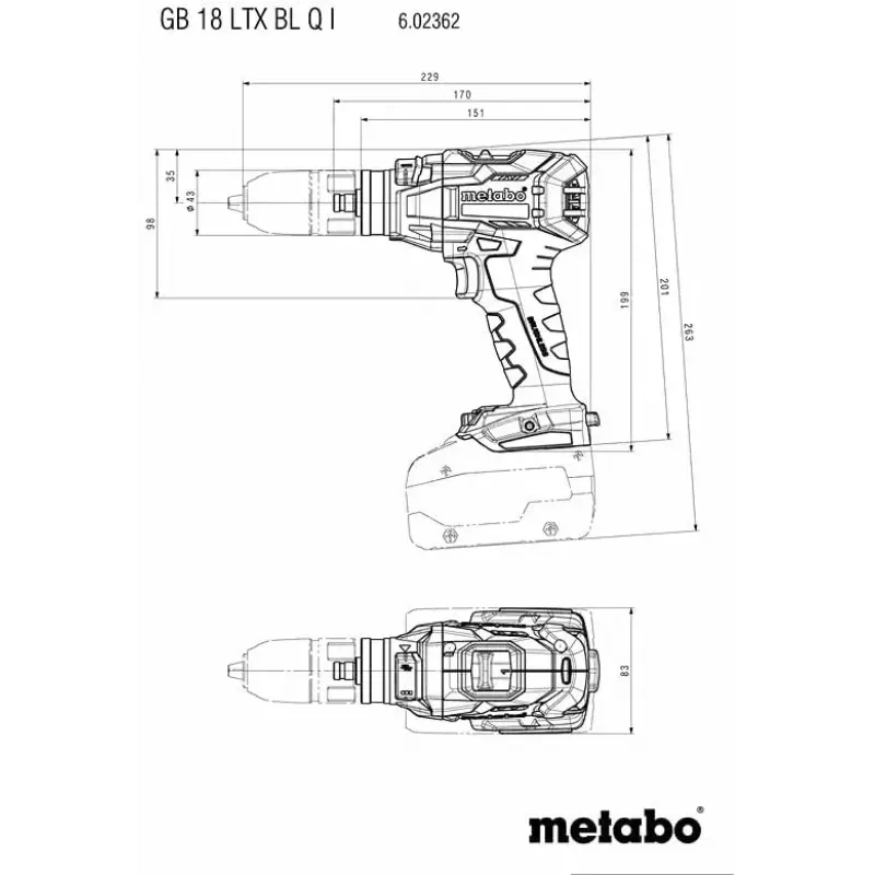 Parafusadeira Metabo 602362840