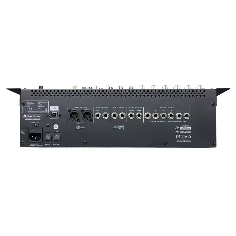 Misturadora de áudio Omnitronic 10040283