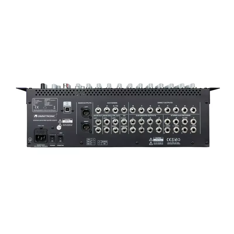 Misturadora de áudio Omnitronic 10040285