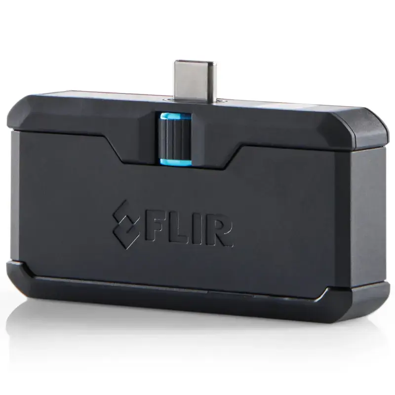 Câmara térmica FLIR FP3IC 160×120 px, 8,7 Hz, NETD 150 mK, -20–400 °C, USB‑C, caixa metálica