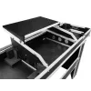 Mala rígida Roadinger 30124208 para mesa de DJ contraplacado preto prateado