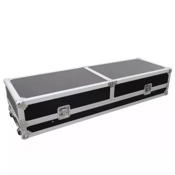 Mala rígida Roadinger 30124208 para mesa de DJ contraplacado preto prateado