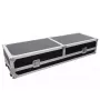 Mala rígida Roadinger 30124208 para mesa de DJ contraplacado preto prateado