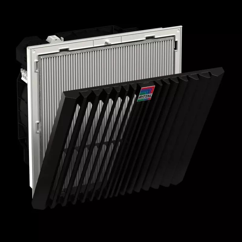 Unidade de ventilação para rack Rittal 3244.900 — 1 ventoinha, 867 m³/h, caixa de plástico, cinzento