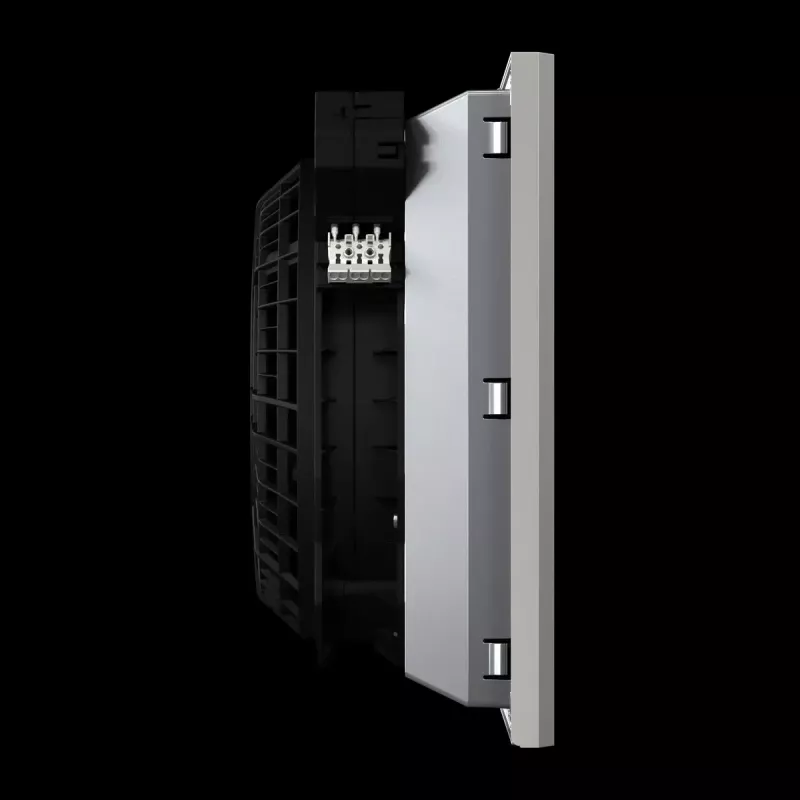 Acessório para rack Rittal 3244.810 — ventoinha incorporada, 1 ventoinha, fluxo de ar 770 m³/h, caixa de plástico, cinzento