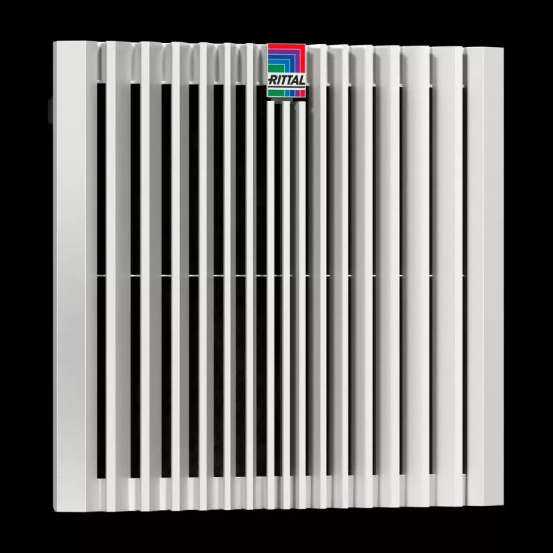 Acessório para rack Rittal 3244.810 — ventoinha incorporada, 1 ventoinha, fluxo de ar 770 m³/h, caixa de plástico, cinzento