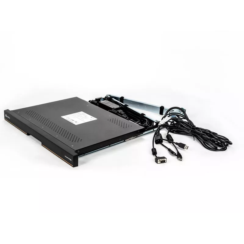 Consola de rack Vertiv Avocent LRA185KMM-205 48,3 cm (19 polegadas) 1366 x 768 píxeis plástico, aço preto 1U