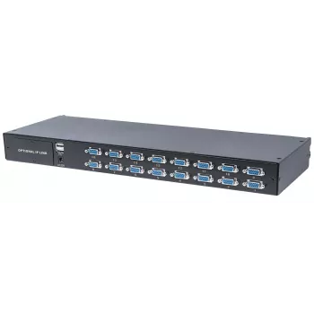 Intellinet comutador KVM VGA modular de 16 portas, para utilização com as referências 507622, 507738, 507981, 507998, 508025, 508032, 508049 e 508056